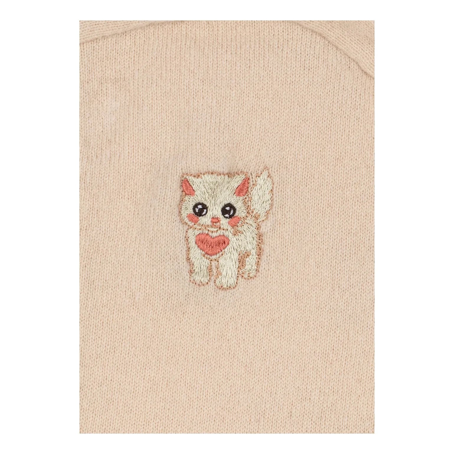 Konges Sløjd - Balaclava de Lana Collette Cat | Rosa pálido