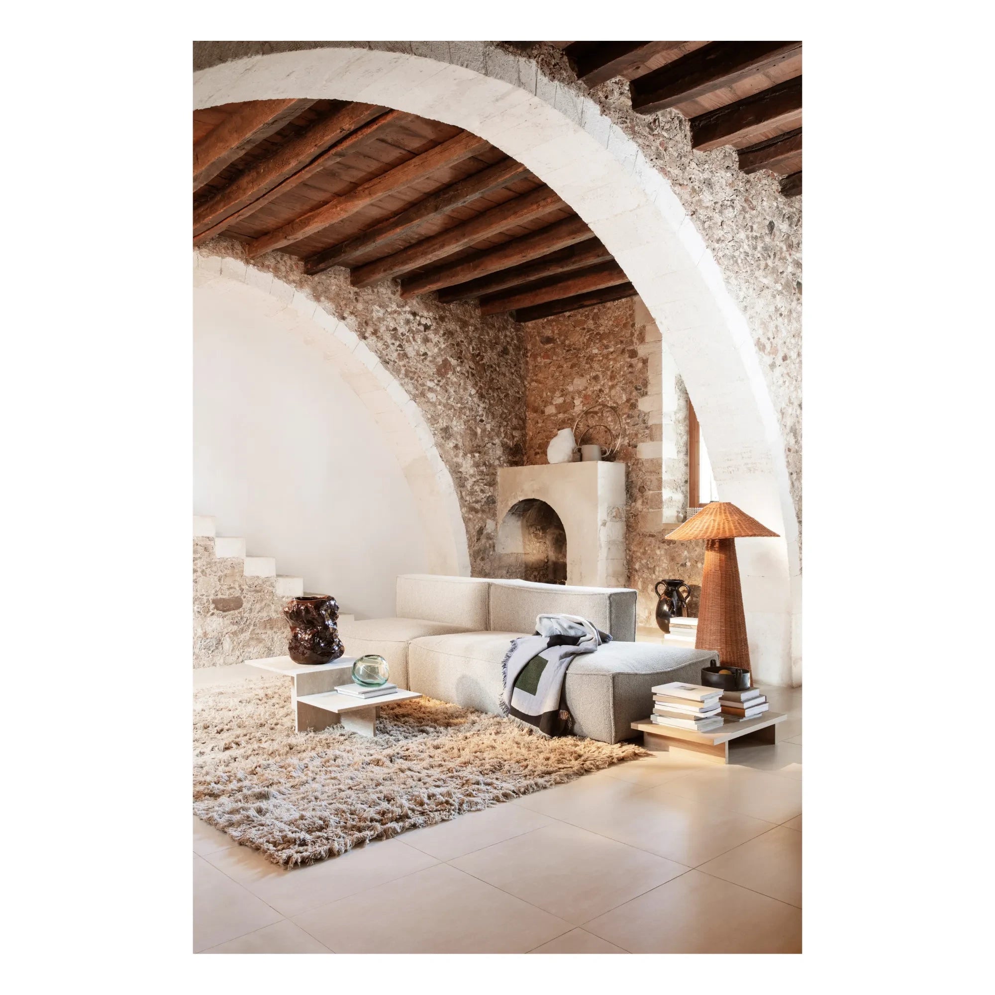 Ferm Living - Dou Rattan Lamba