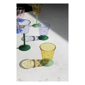 &Klevering - Vasos Dot - Juego de 2 | Amarillo