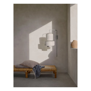 Broste Copenhagen - William Papier Pendelleuchte | Weiß