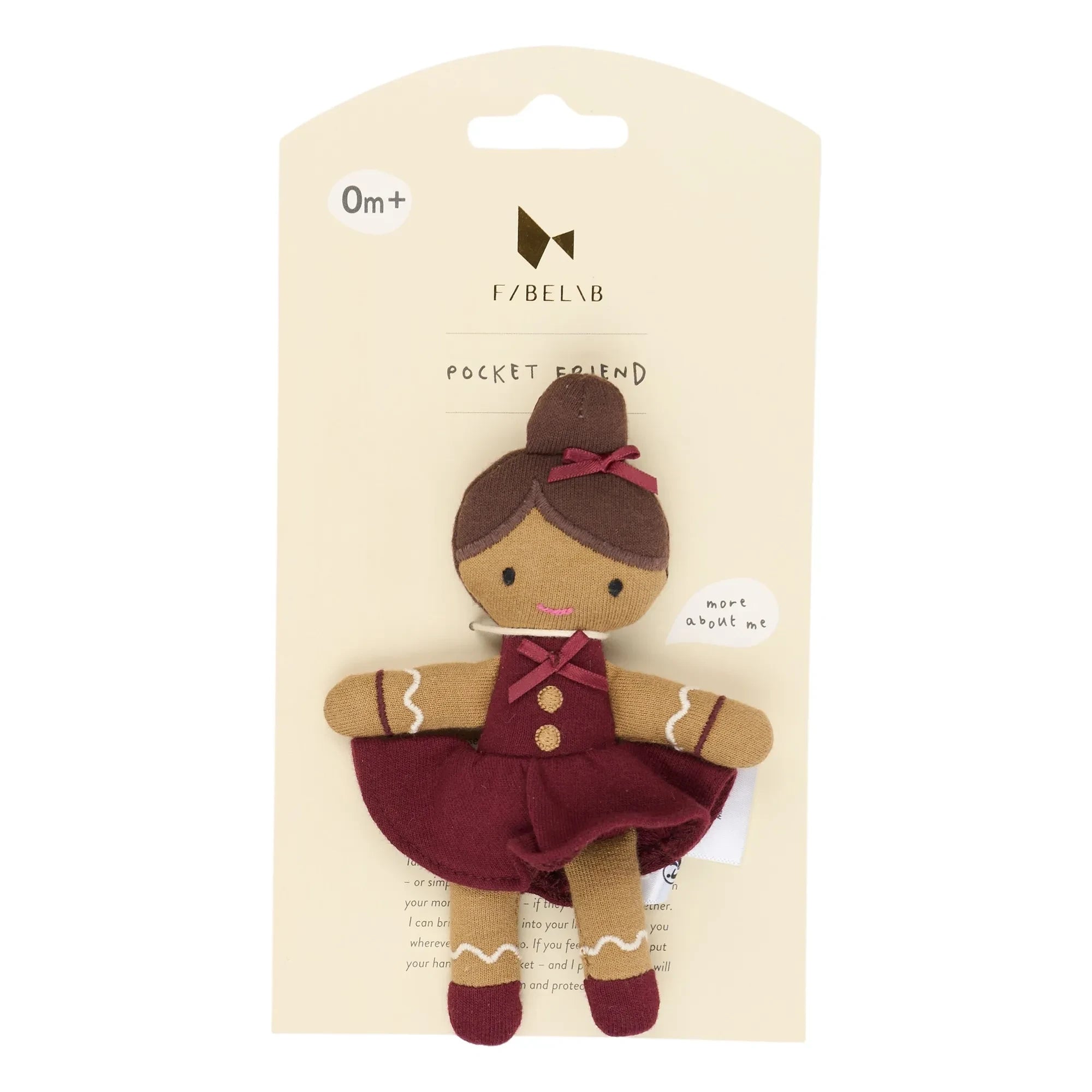 Fabelab - Gingerbread Plush | Red