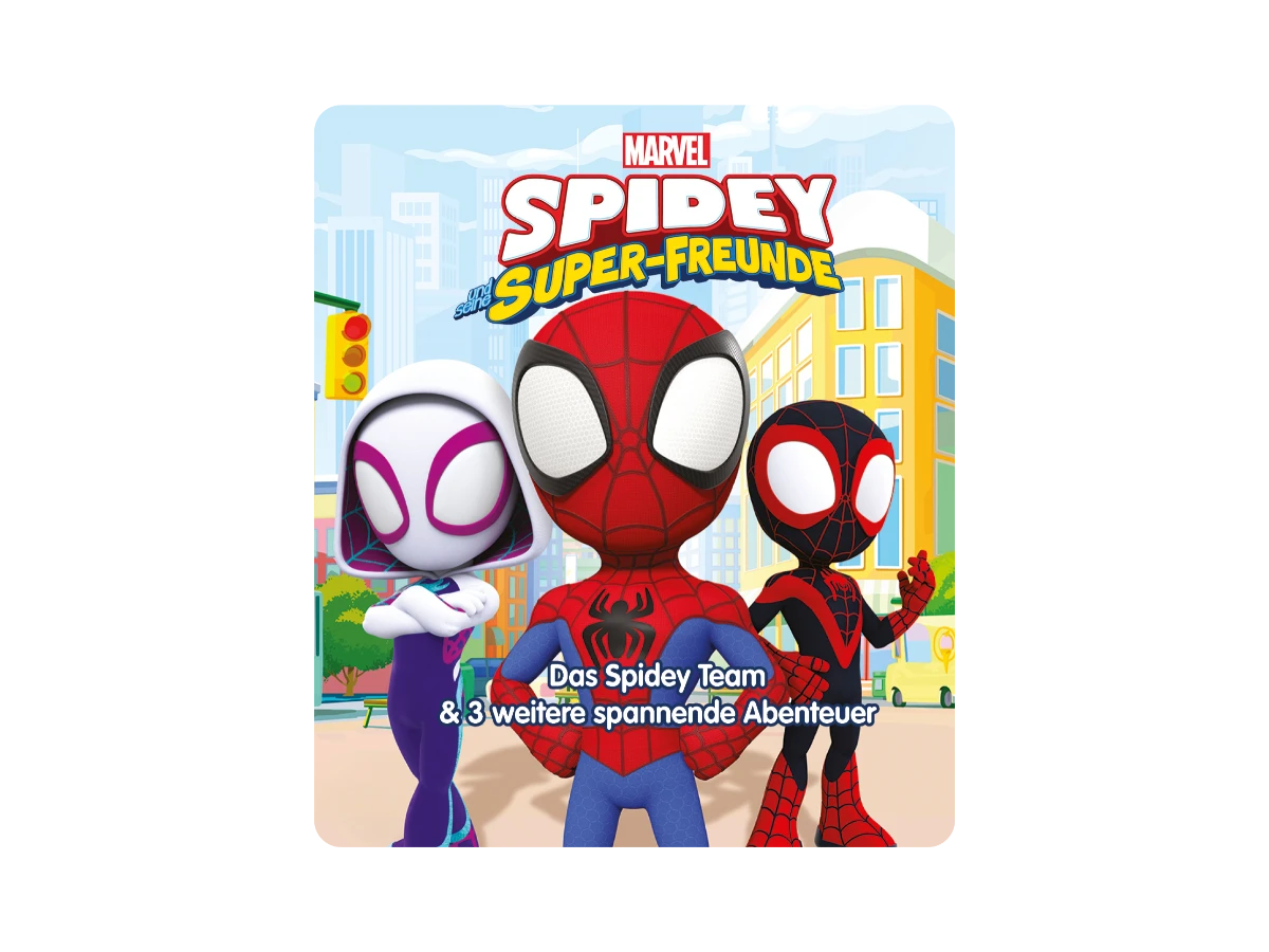 Tonies - Almanca Spidey ve Süper Arkadaşları - Spidey Ekibi ve 3 heyecan verici macera daha - Marvel Spidey and His Amazing Friends