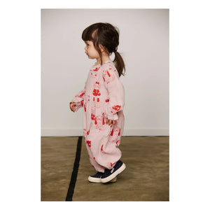 Mini Rodini - Bio-Baumwoll-Strampler mit Tiermotiv | Rosa