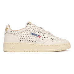 Autry - Zapatillas bajas Medalist de piel perforada | Crema