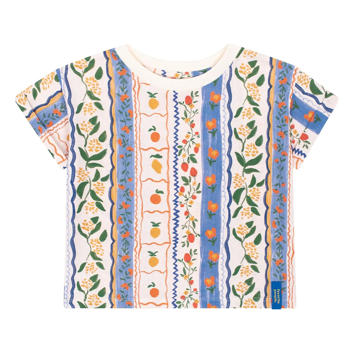 Favorite People - Camiseta Amalfi Floral | Azul
