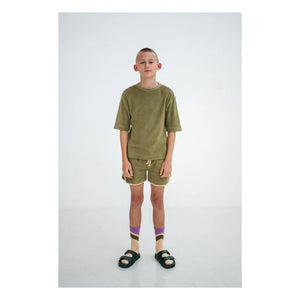 Repose AMS - Frottee T-Shirt aus Bio-Baumwolle | Khaki