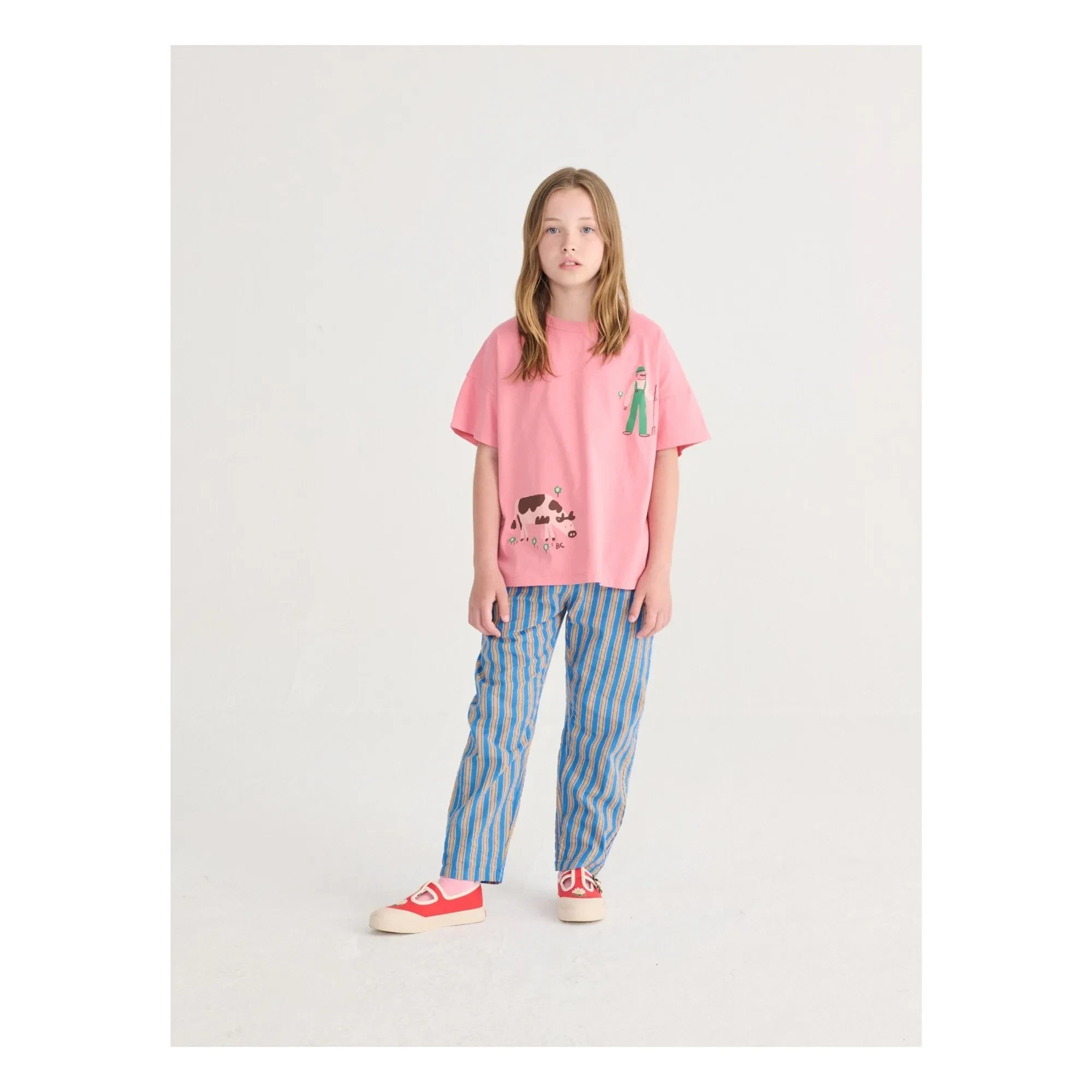 Bobo Choses - Farm T-Shirt Bio-Baumwolle | Rosa