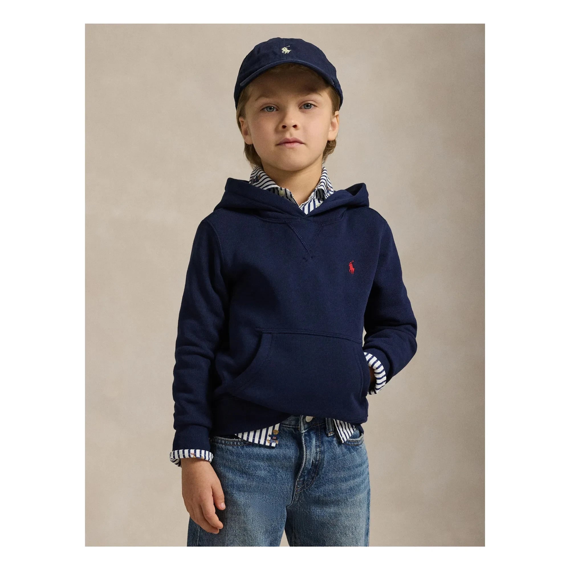 Sudadera con capucha y logo de Ralph Lauren | Azul marino