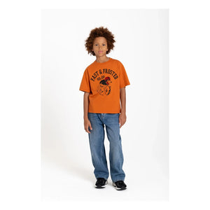 Hundred Pieces - Camiseta de Algodón Orgánico Finn Moto | Teja