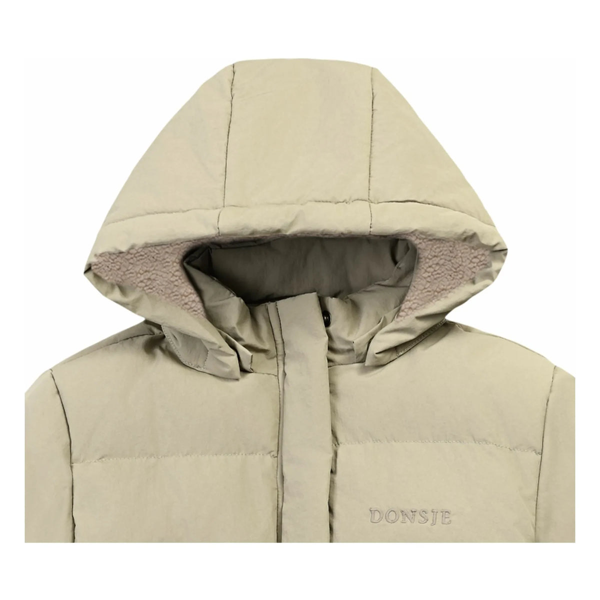 Donsje - Bearnt dolgulu ceket | Taupe brown