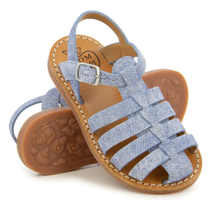 Pom d'Api - Sandalia Dad Beach-Stitch | Azul Vaquero