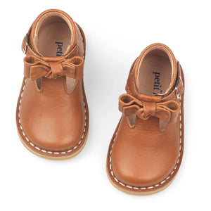 Petit Nord - Baby T-Bar Bow | Cognac