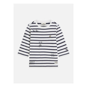 Scotch & Soda - Basquiat Breton Ringelshirt | Marineblau
