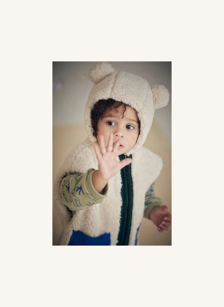 Louise Misha - Doudou Kulaklı Kapüşon | Ekru