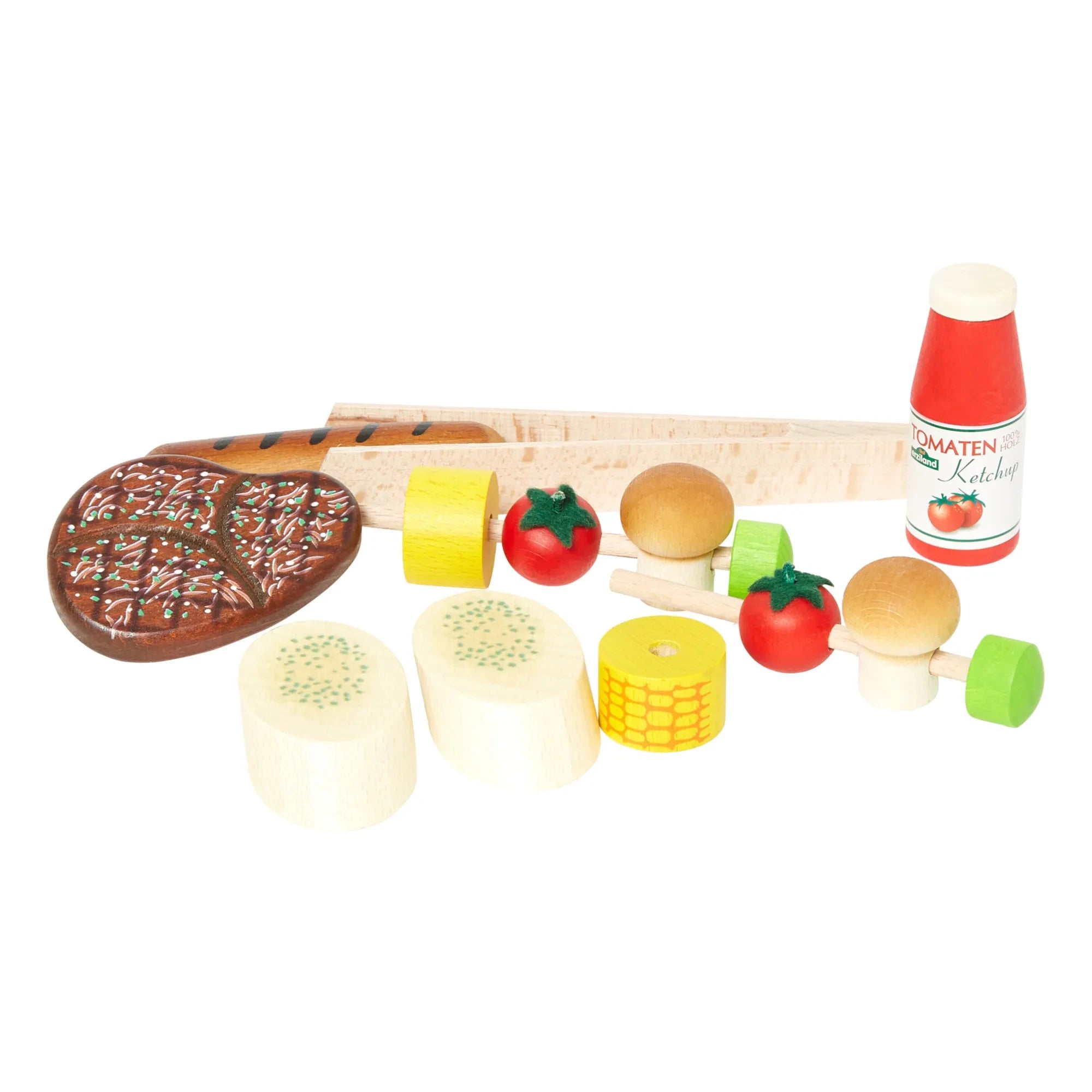 Erzi - Ahşap Barbekü Oyuncak Seti - 14 Parça