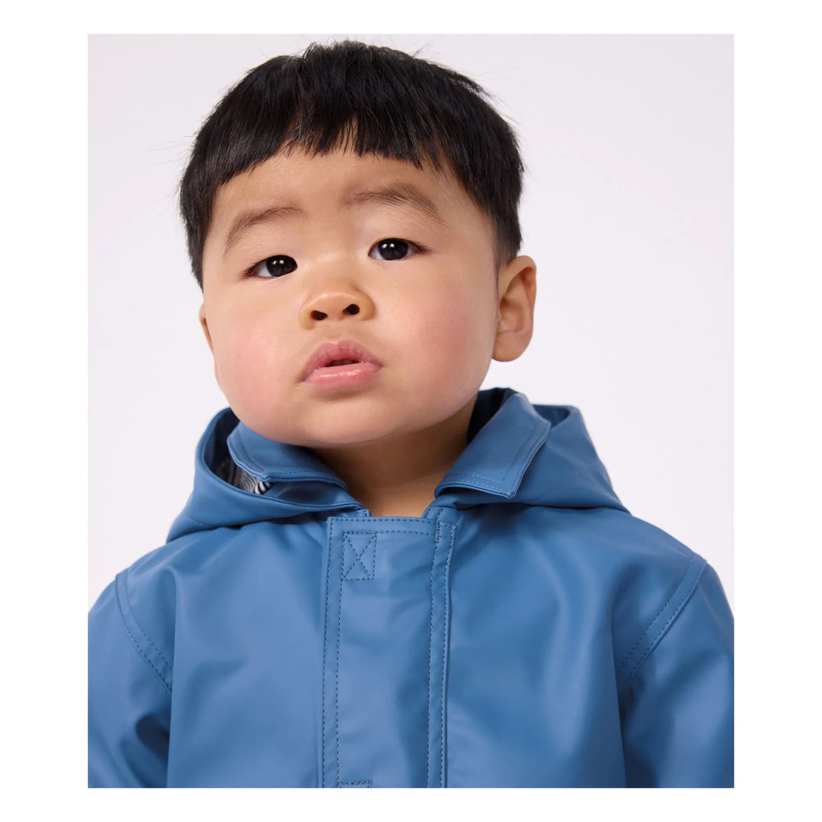 Petit Bateau - Chubasquero icónico de bebé | Azul