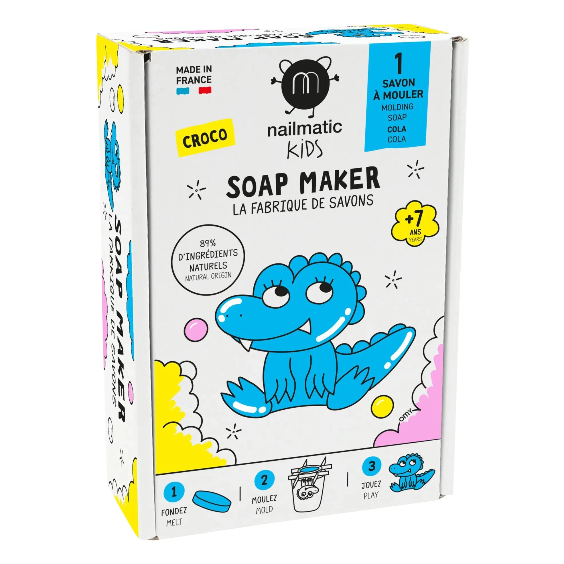 Nailmatic Kids - The Soap Factory Set - Crocodile Edition - 1 Soap | Blue