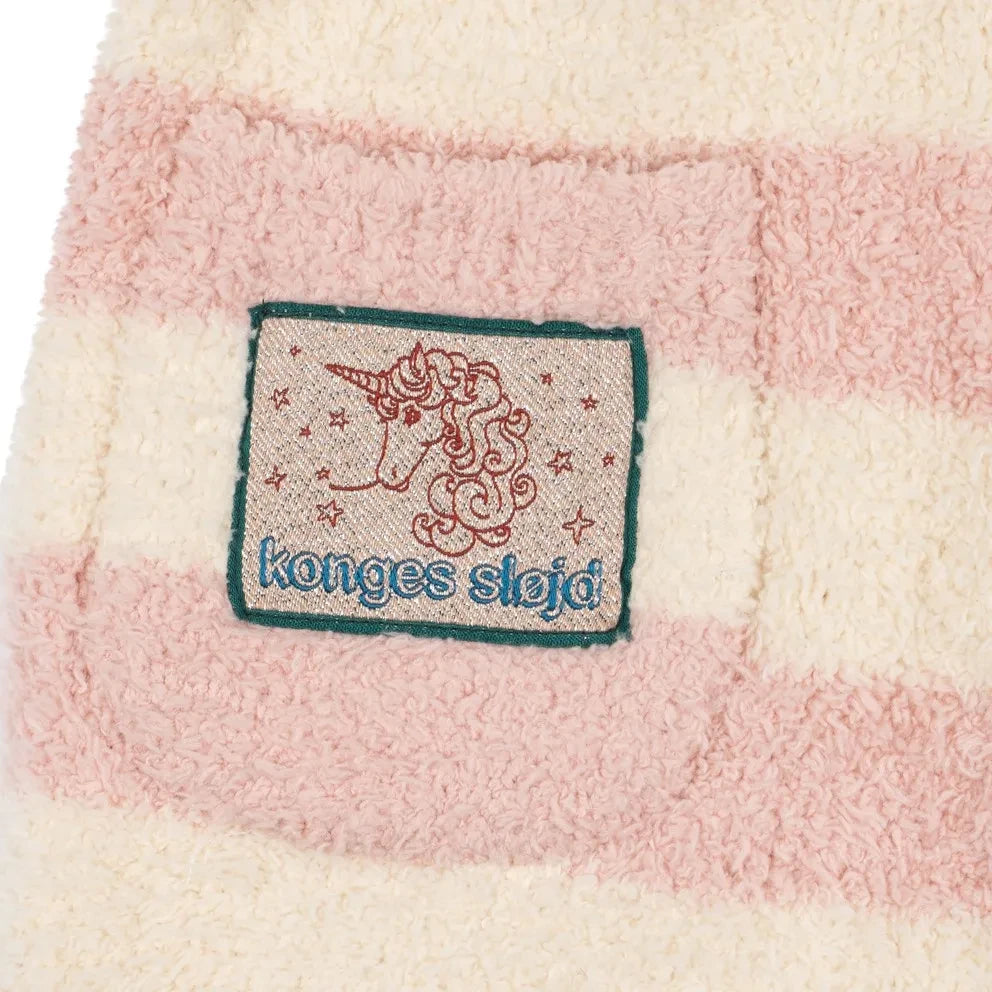 Konges Sløjd - Pantalón de forro polar a rayas suaves | Rosa