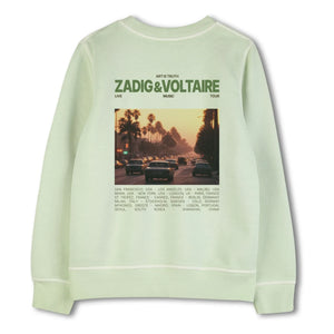 Zadig & Voltaire - Sudadera Art Is Truth | Verde claro