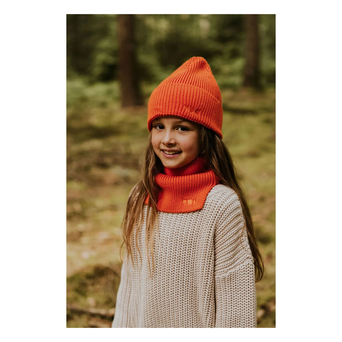Yuki - Organic Cotton Endless Choker | Orange