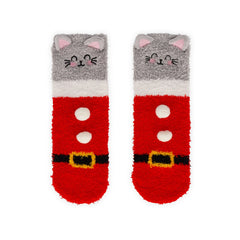 Legami - Kids' Noel Slipper Çoraplar Kitty Santa - Tam Bir Uyum!