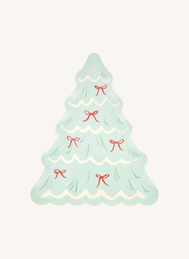 Meri Meri - Platos de Árbol de Navidad - Set de 8