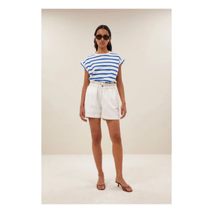 By Bar - Leon Baumwoll-Shorts | Weiß