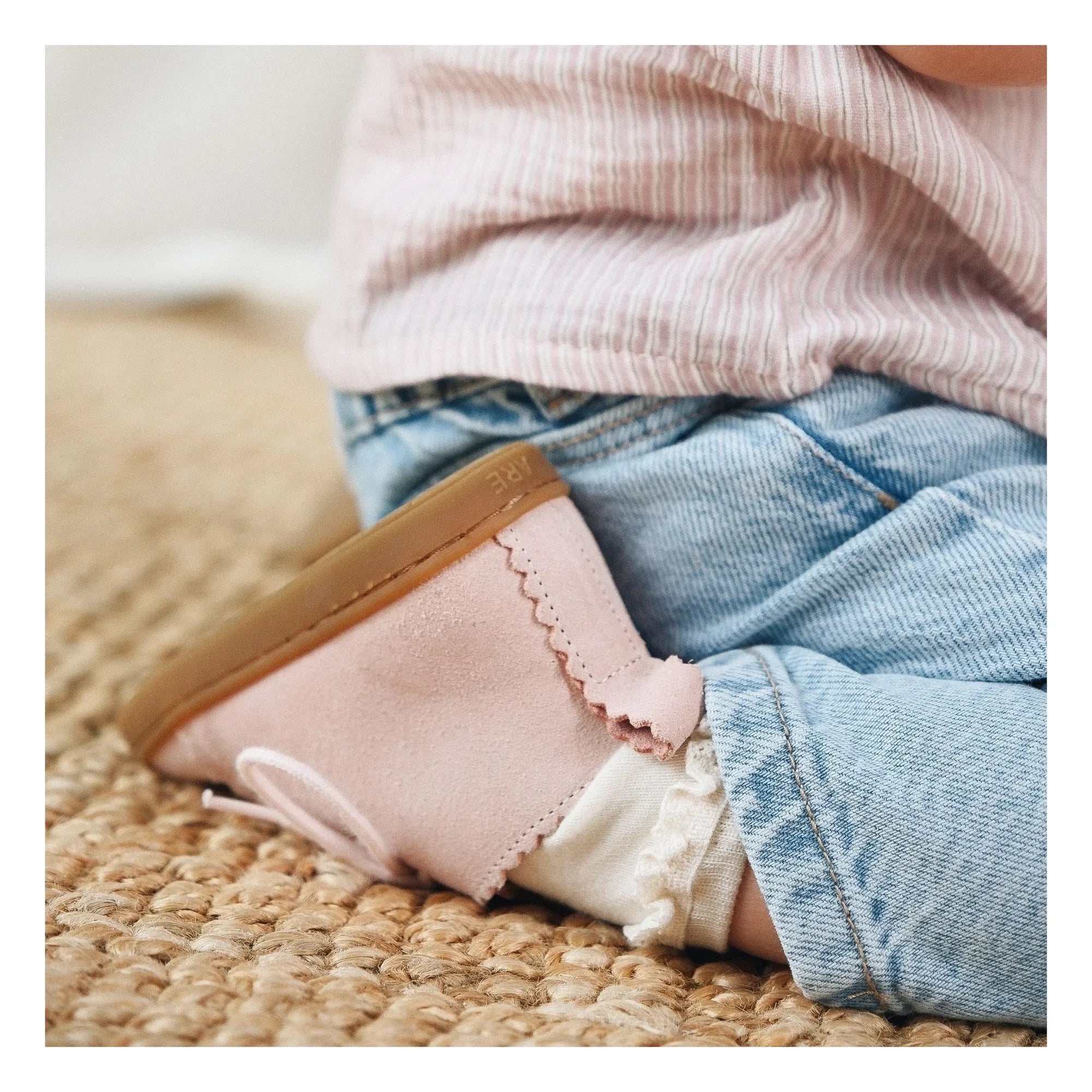 Lazare - Feston Raoul Suede Lace-Up Sneakers | Powder Pink