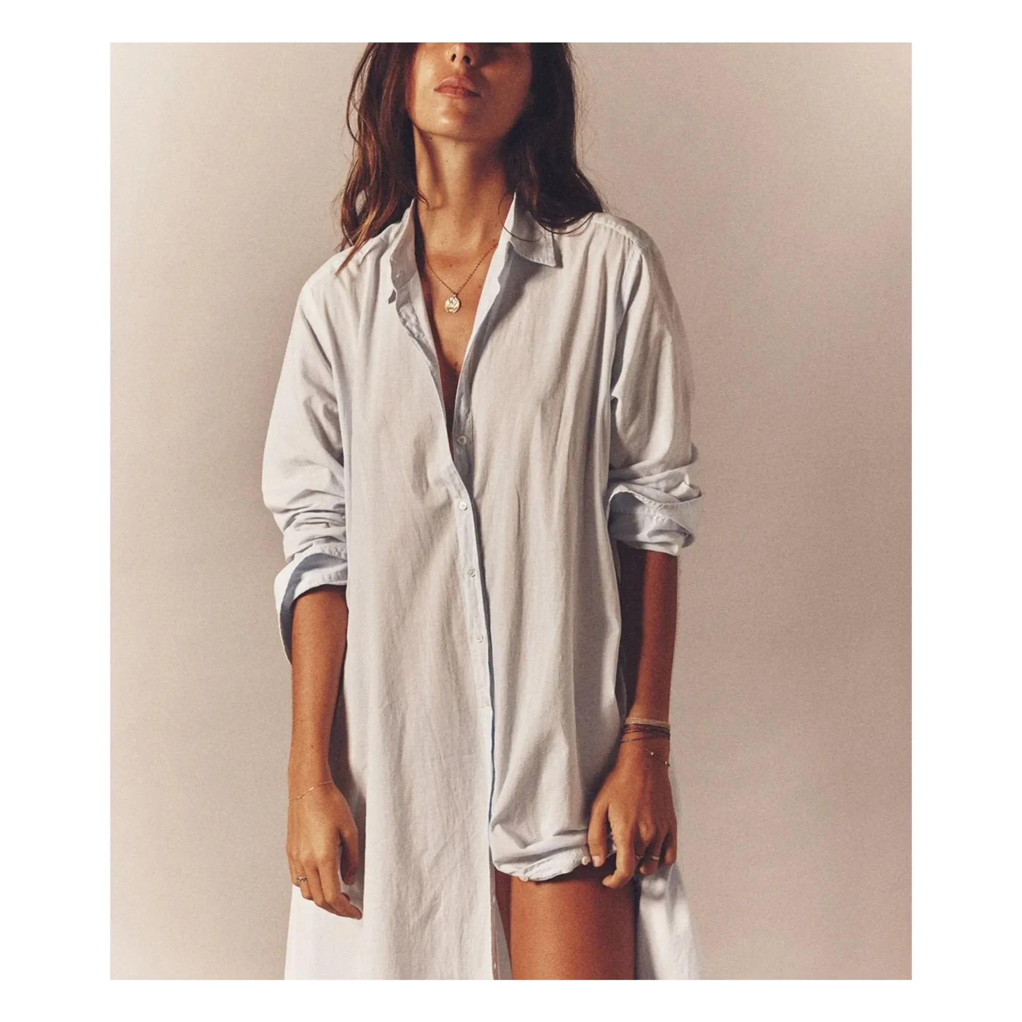 Xirena - Boden Baumwoll-Popeline-Kleid | Hellblau
