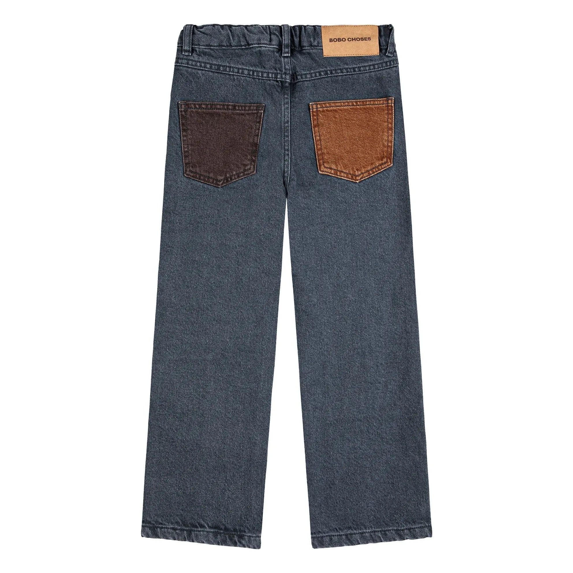 Bobo Choses - Organic cotton yoke jeans | Gray