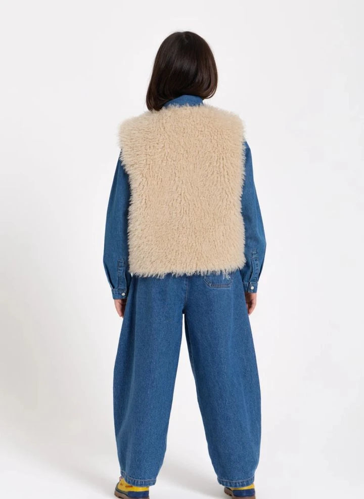 Hundred Pieces - Joyce Giacca in pelliccia senza maniche | Beige