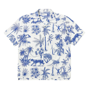 Universal Works - Chemise Camp Jungle Toile Hemd | Weiß