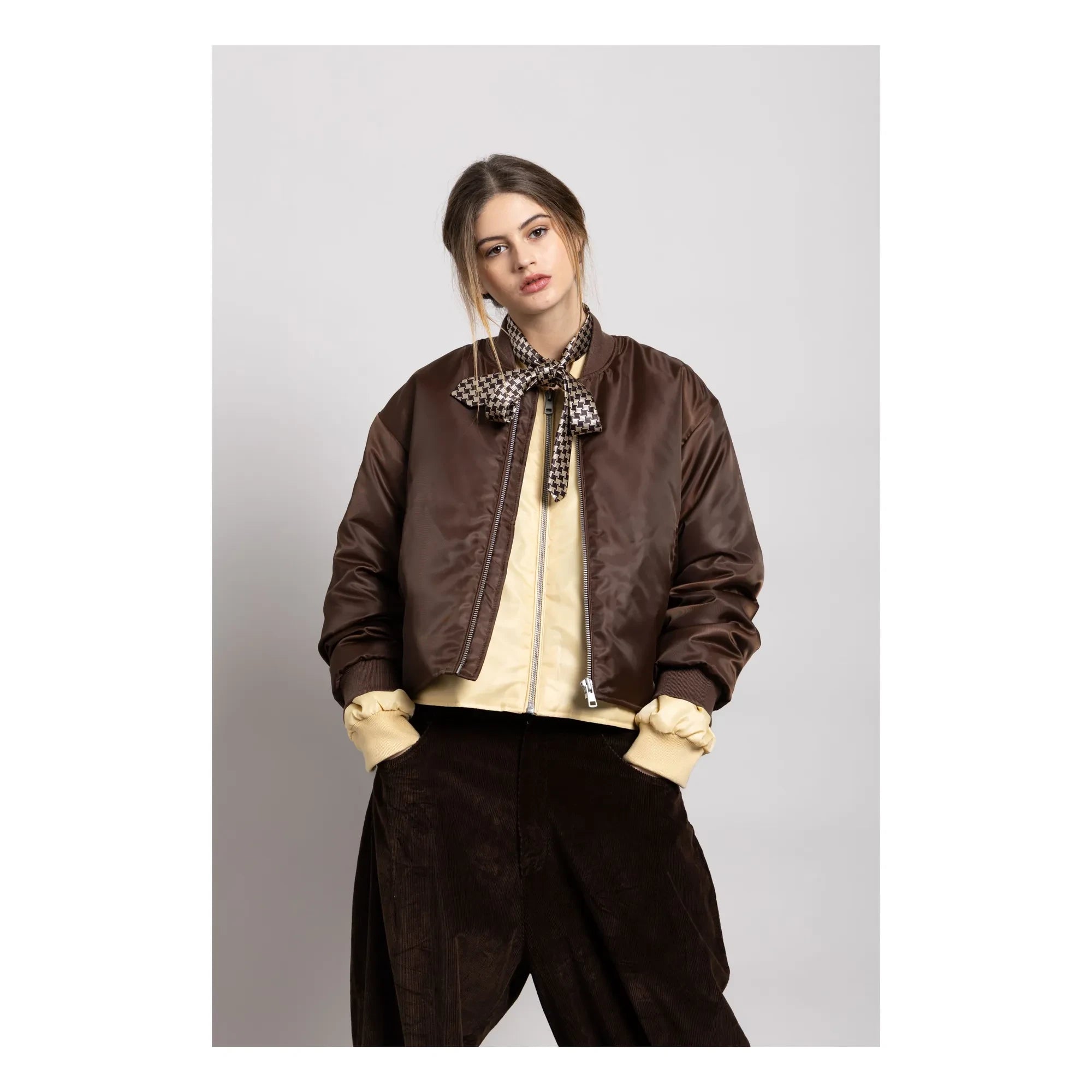 Smallable Woman - Bomber Court Solstice | Dark Brown