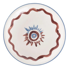 Tressé - Patterned Dessert Plate | Brown