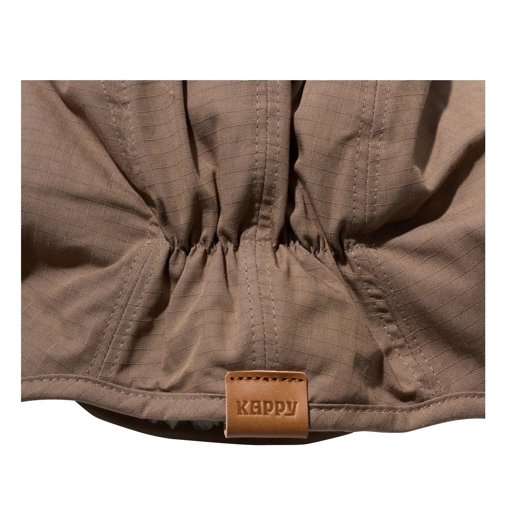 Kappy - Ushanka de doble cara de tela Ripstop | Beige