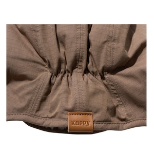 Kappy - Ushanka de doble cara de tela Ripstop | Beige