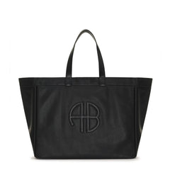 Anine Bing - Rio Large Recycled Leather Shopping Bag | Black