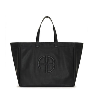 Anine Bing - Rio Large Recycled Leather Shopping Bag | Black
