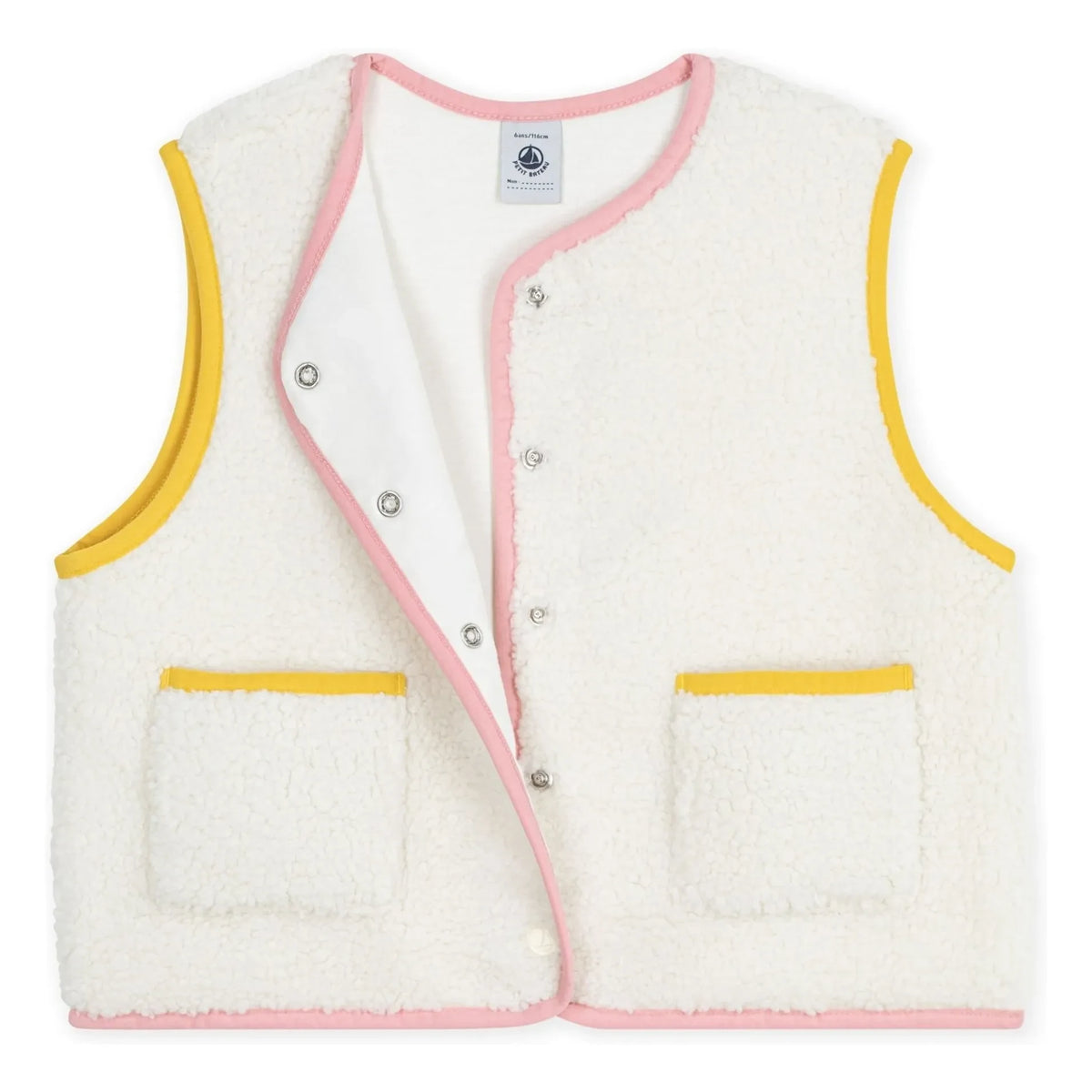 Petit Bateau - Kolsuz Sherpa Ceket | Ekru