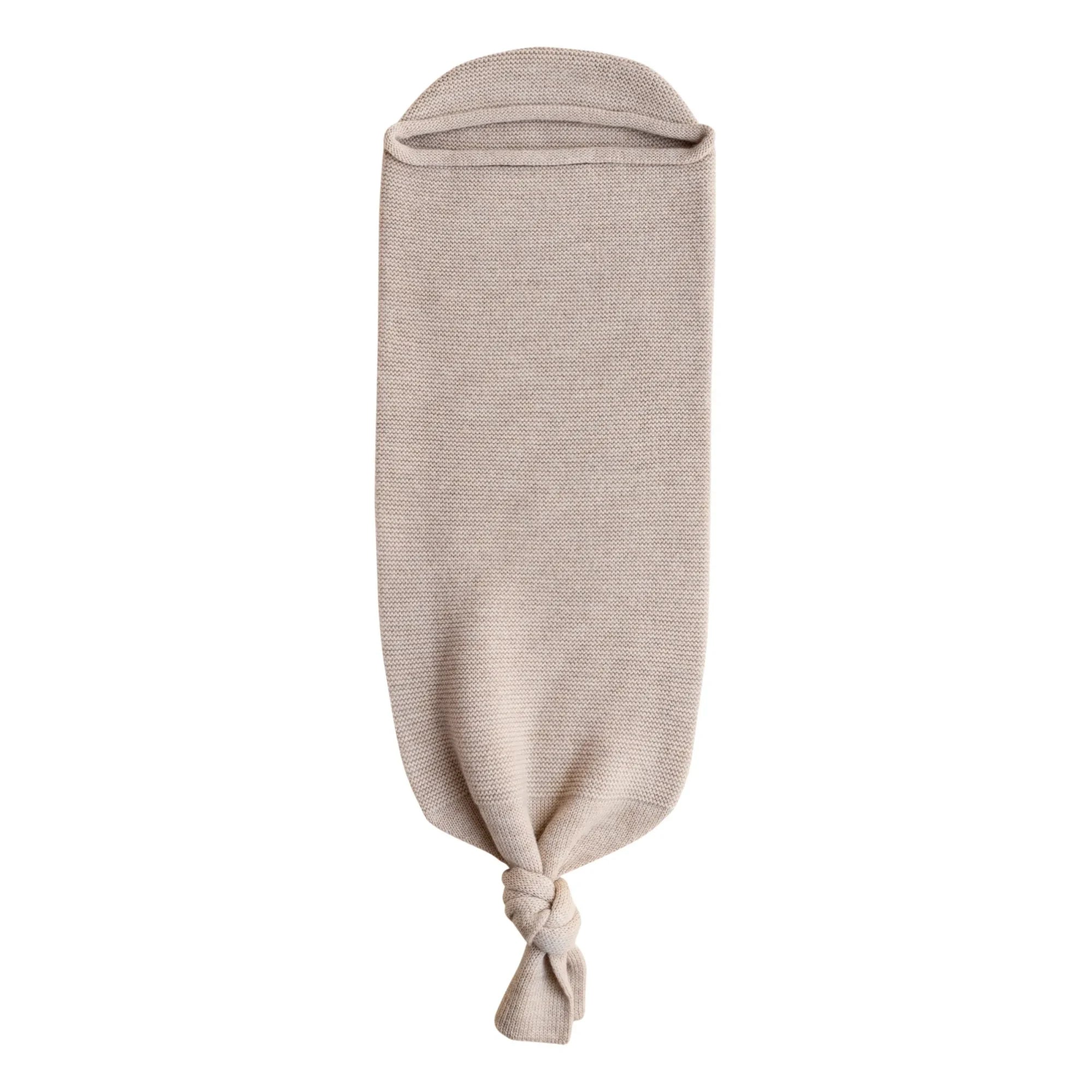 Hvid - Knotted Merino Wool Baby Sleeping Bag | Beige