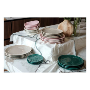 Maison Vessel - Blanca Tığ İşi Dantel Tabaklar - 2'li Set | Jade