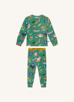 Petit Stella - Libellules Pijama Pamuk Pima ve Modal | Yeşil