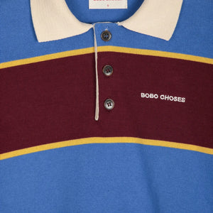 Bobo Choses - Sweat Polo Organik Pamuk | Mavi
