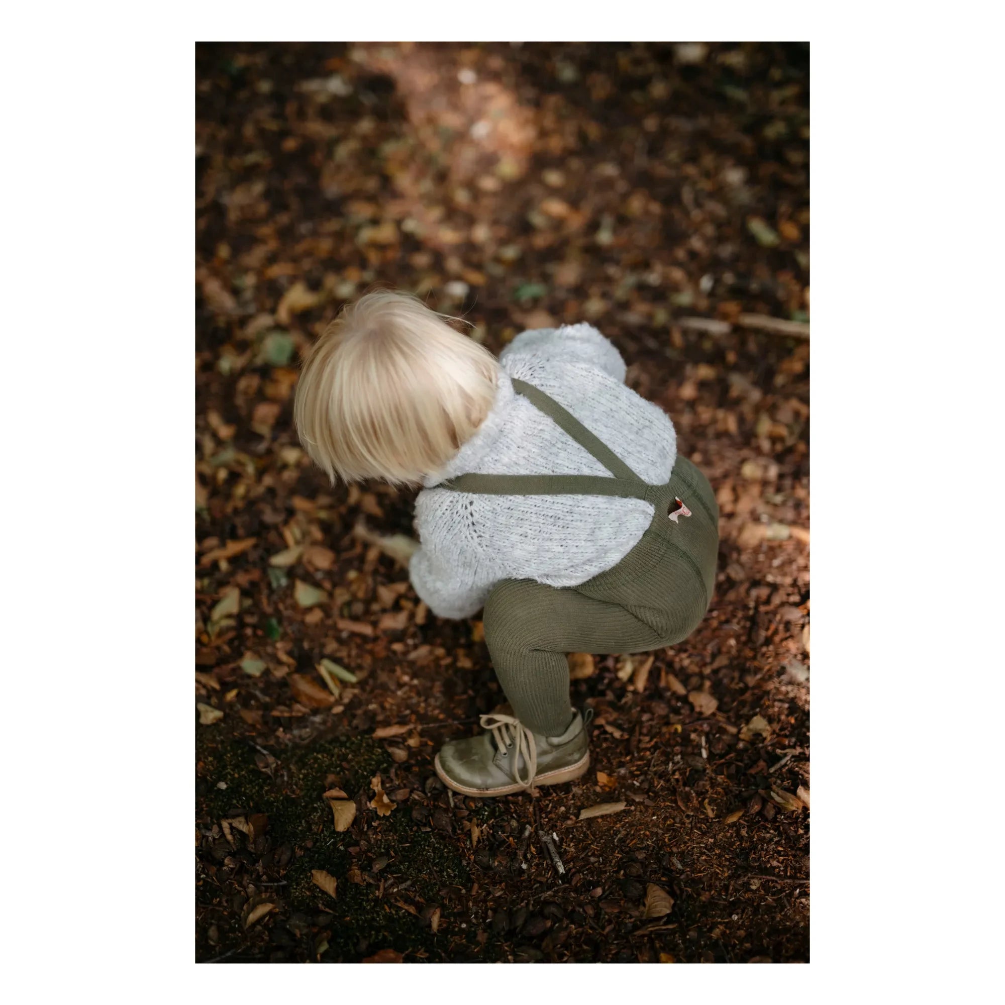 Silly Silas - Organic Cotton Strappy Tights | Green