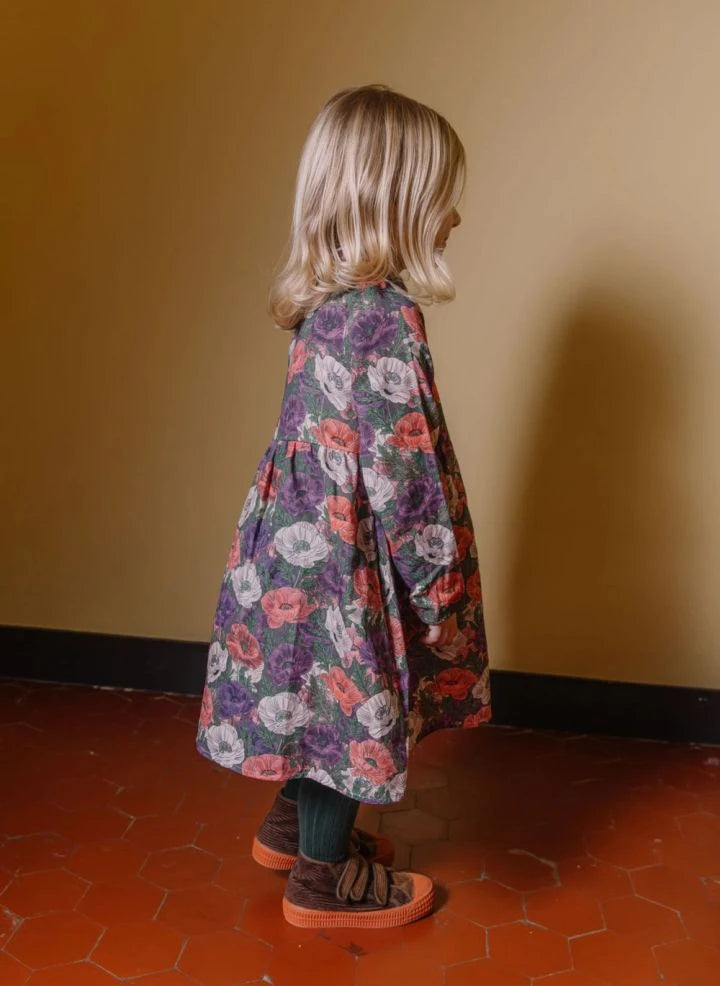 Studio Bohème - Vermont Blumenmusterkleid, Bio-Baumwolle | Lila
