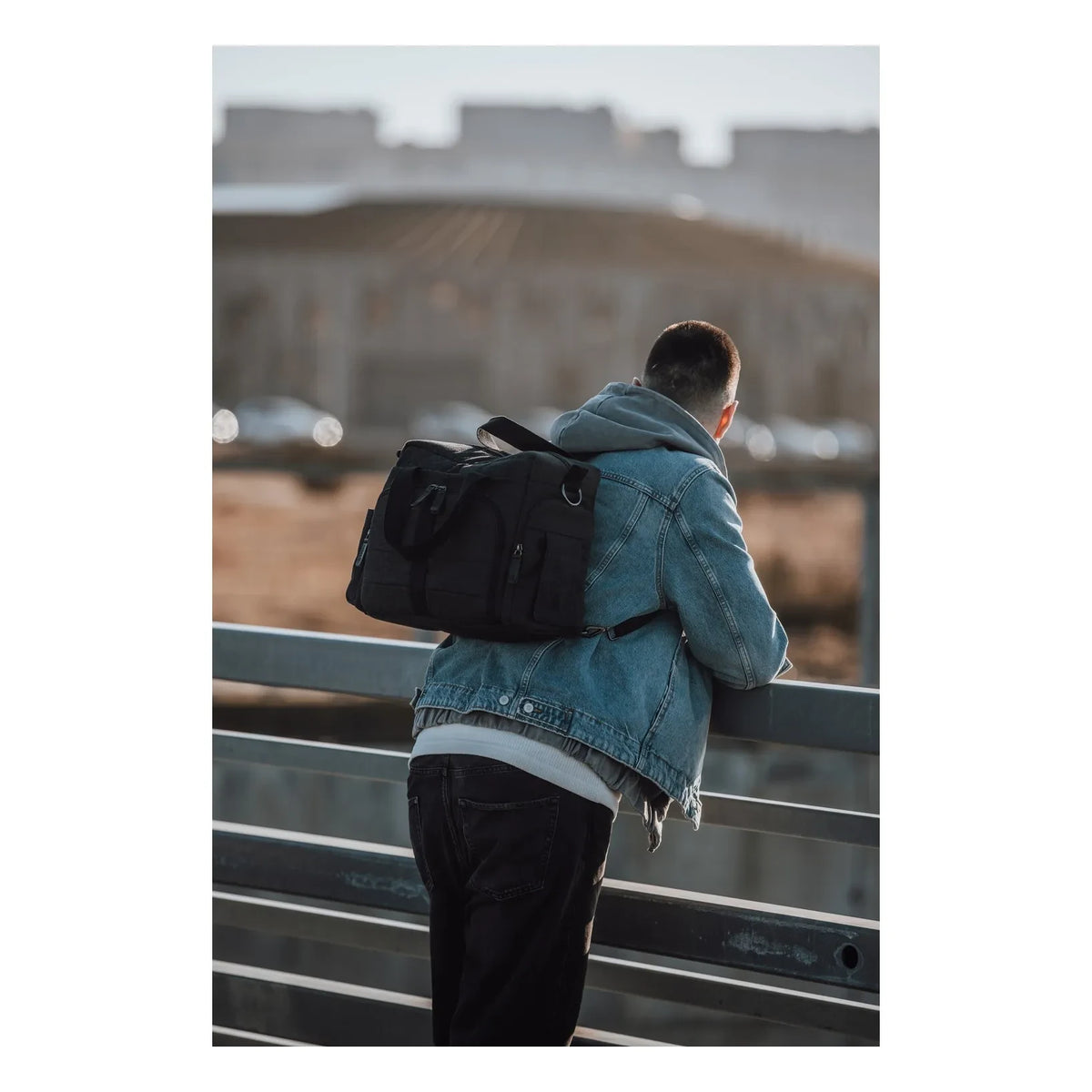 Sebra - Bolsa de cambio portátil | Gris carbón
