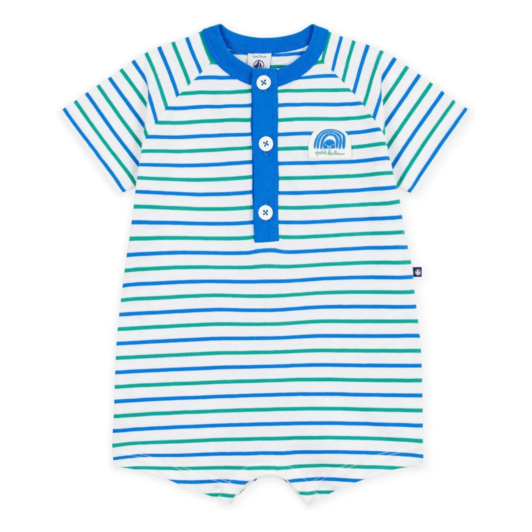 Petit Bateau - Çizgili Tulum | Mavi
