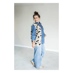 Alwero - Alpen Cheetah Ärmellose Weste - Erwachsenenkollektion | Beige