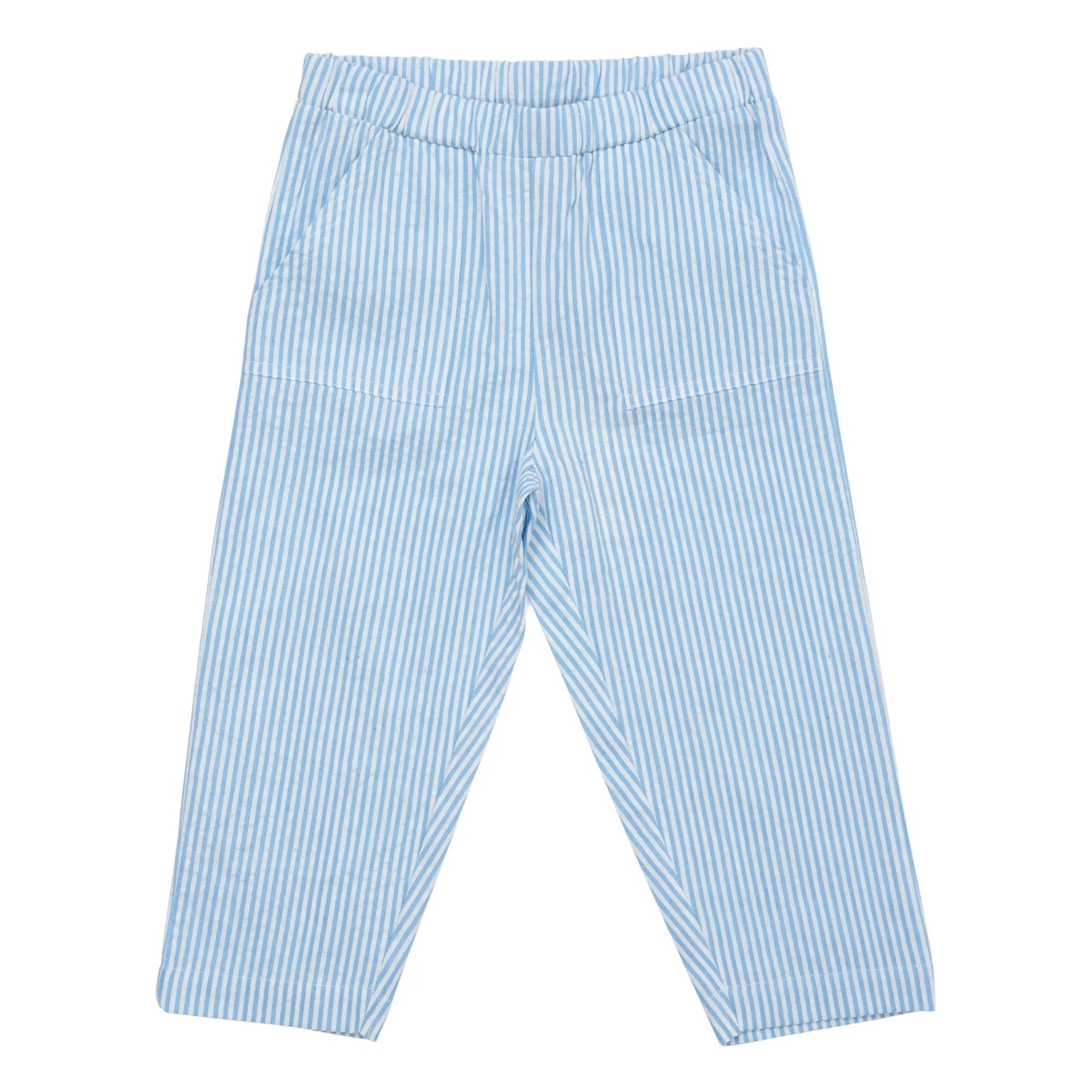 Copenhagen Colors - Seersucker pantolon | Açık mavi