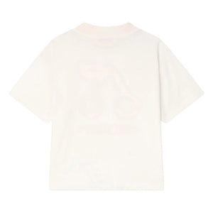 Bonpoint - Lele Cherry organik pamuklu T-shirt | Krem